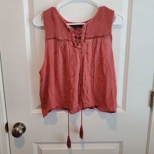 🏴‍☠️ 2 for $20 🏴‍☠️ Burnt coral boho crop top